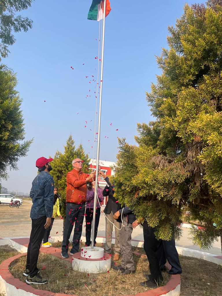 Flag hosting on the 75th Republic Day