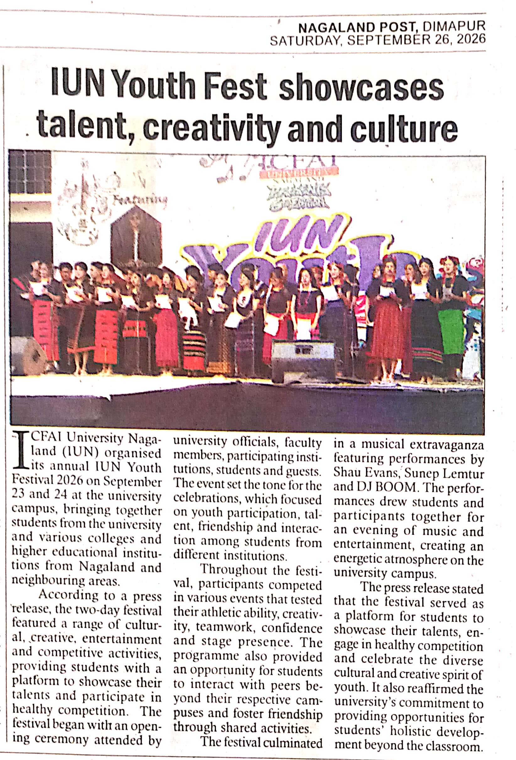 IUN Youth Fest showcase talent, creativity and culture