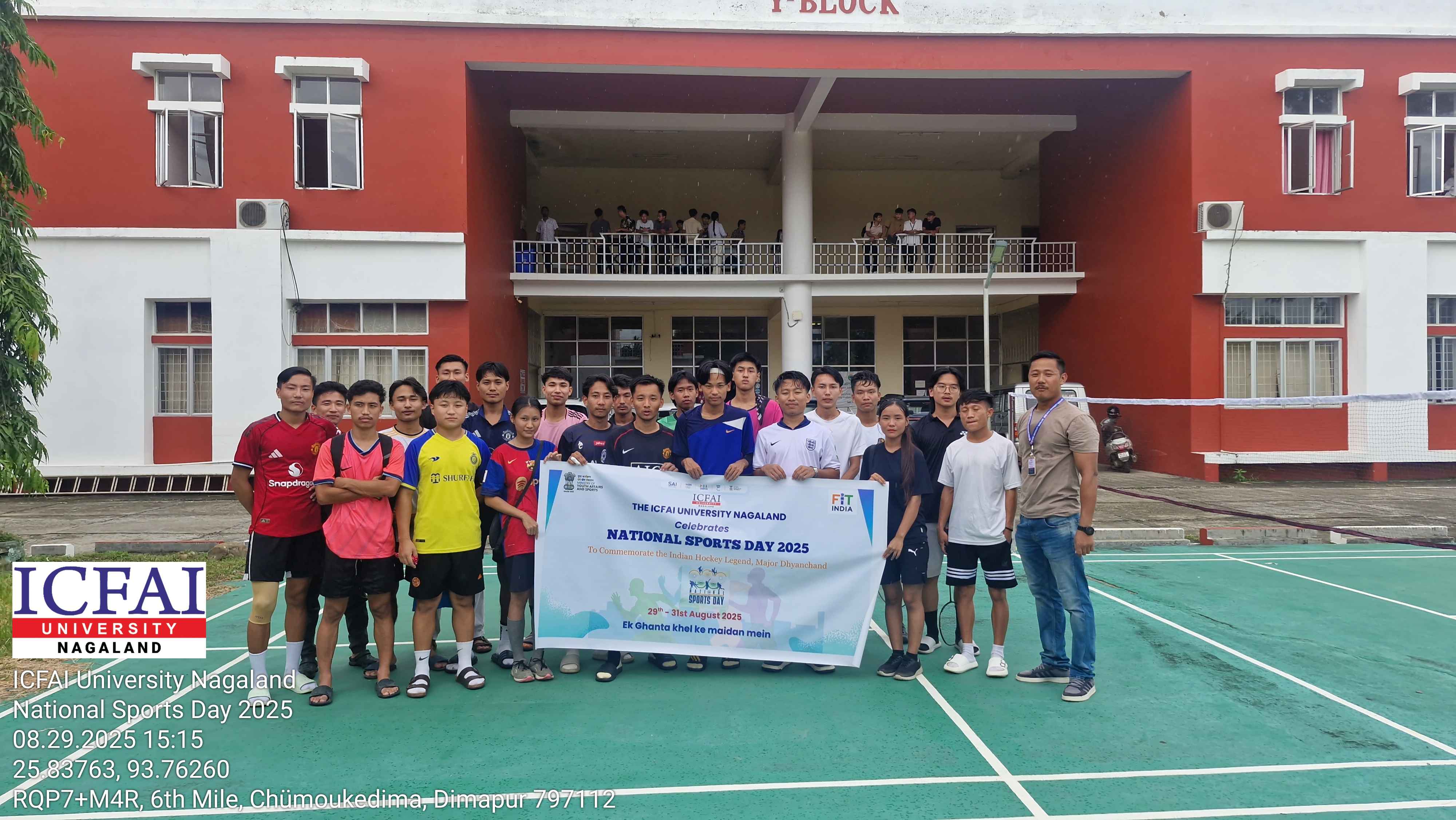 National Sports Day 2025 Celebration at ICFAI University Nagaland